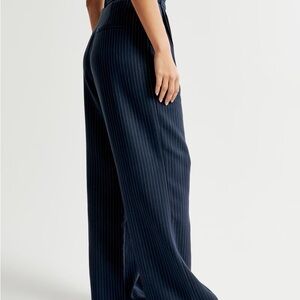Curve Love A&F Sloane Tailored Wide Leg Pant